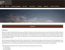 Tablet Screenshot of cedarhillmp.com